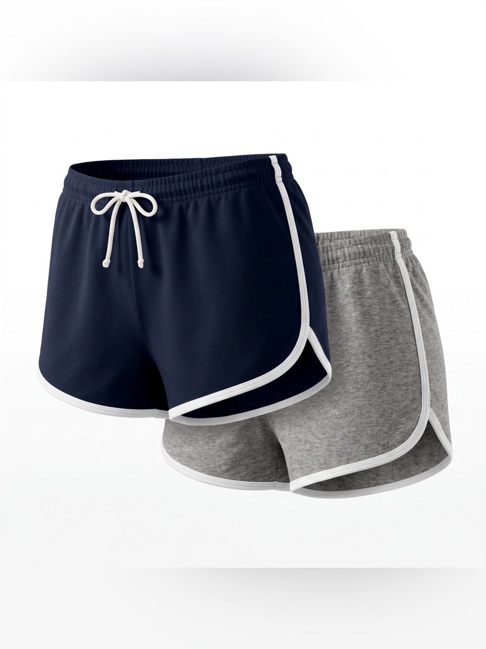 Aéropostale Set of Two Athletic Shorts Women's XL Navy Gray White Retro Tomboy